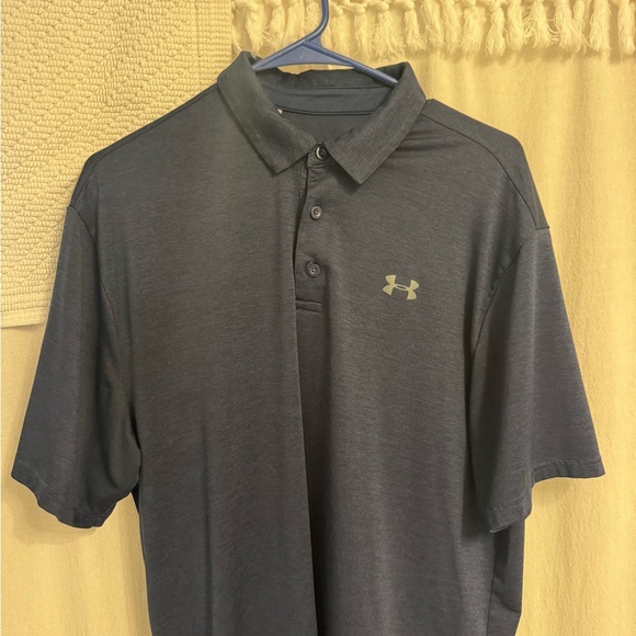 Under Armour Men's Dark Gray Polo Shirt - Picture 1 of 2